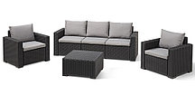 Комплект мебели Keter California 3 Seater, графит