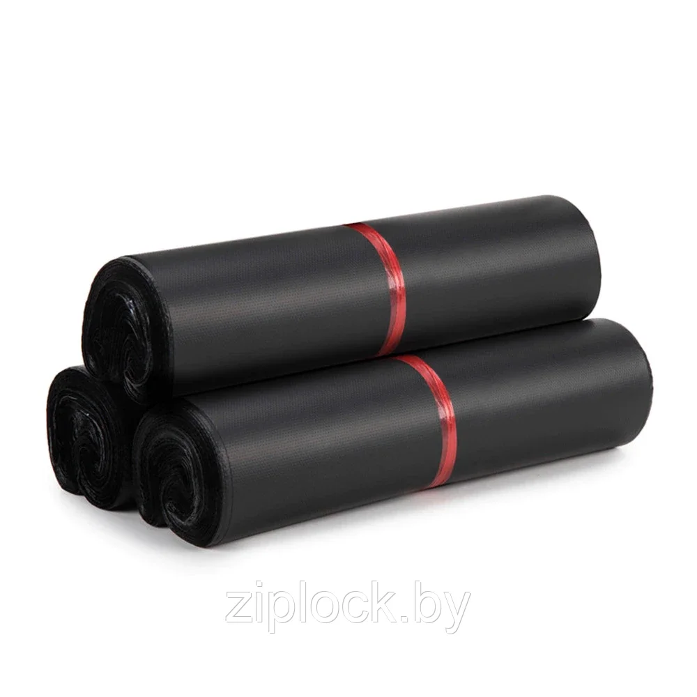 Черный курьерский пакет с клеевым клапаном , размером 200*300 мм, упаковка 100шт, толщина 55 мкрн