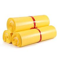 Желтый курьерский пакет с клеевым клапаном , размером 350*450 мм, упаковка 100шт, толщина 60 мкрн, фото 1