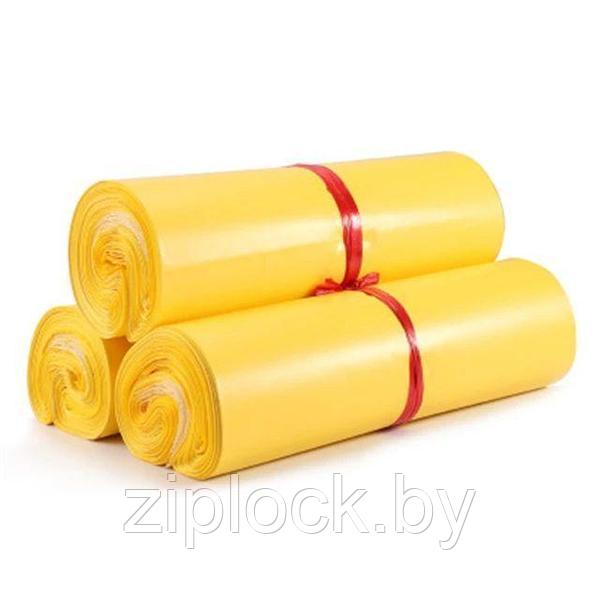 Желтый курьерский пакет с клеевым клапаном , размером 320*480 мм, упаковка 100шт, толщина 75 мкрн, фото 1