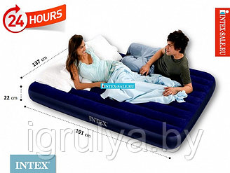 Надувной матрас Classic Downy Bed Intex 68758 137 х 191 х 22 см