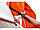 Зимняя палатка Призма Премиум STRONG (2-сл) 225*215 (бело-оранжевый), арт 1100, фото 9