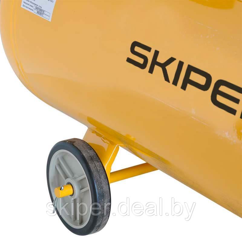 Воздушный компрессор SKIPER IBL2070A (до 380 л/мин, 8 атм, 70 л, 230 В, 2.2 кВт) - фото 5 - id-p73132265