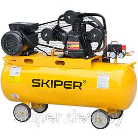 Воздушный компрессор SKIPER IBL3100A (до 600 л/мин, 8 атм, 100 л, 230 В, 3.0 кВт)