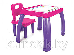 Детский стол и стул пластиковый Pilsan 03402 розовый