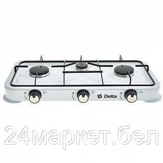 D-2207 Газовая плитка трехконфорочная белый DELTA, фото 2