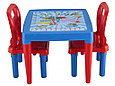 Детский набор мебели Pilsan Столик и два стульчика для детей Pilsan 03414 синий, фото 2