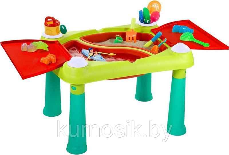 Игровой столик Keter Creative для воды и песка (зелено-красный) - фото 1 - id-p172483810