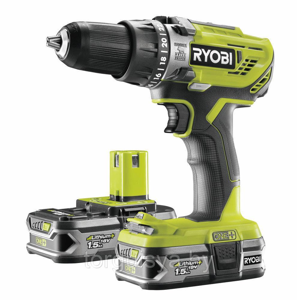 ONE + / Ударная дрель-шуруповерт RYOBI R18PD3-215S