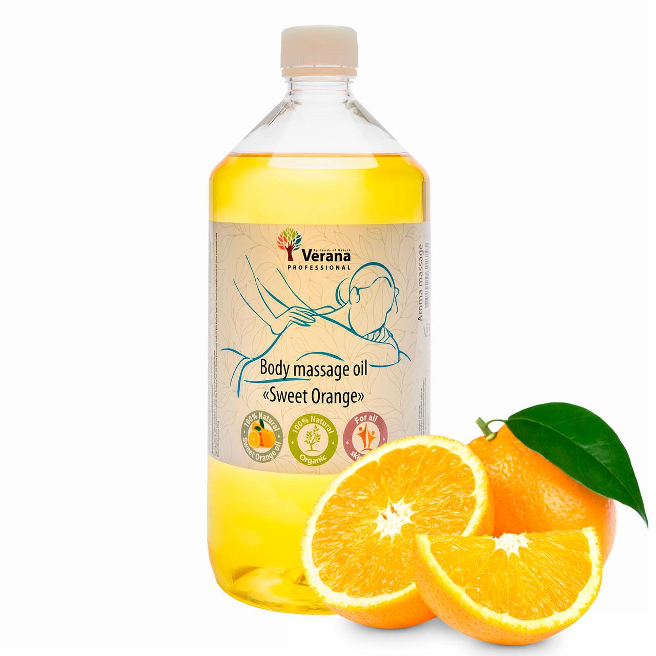 Массажное масло для тела «Сладкий апельсин» от Verana Professional, 1 литр