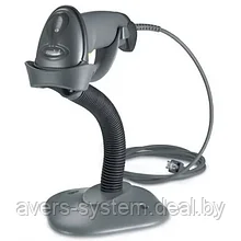 Сканер ручной проводной Zebra LS2208, RS-232, подставка, черный