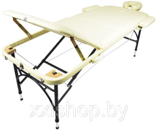 Массажный стол складной Atlas Sport Strong (70 см 3-с алюминиевый усиленная столешница) бежевый - фото 2 - id-p172485638