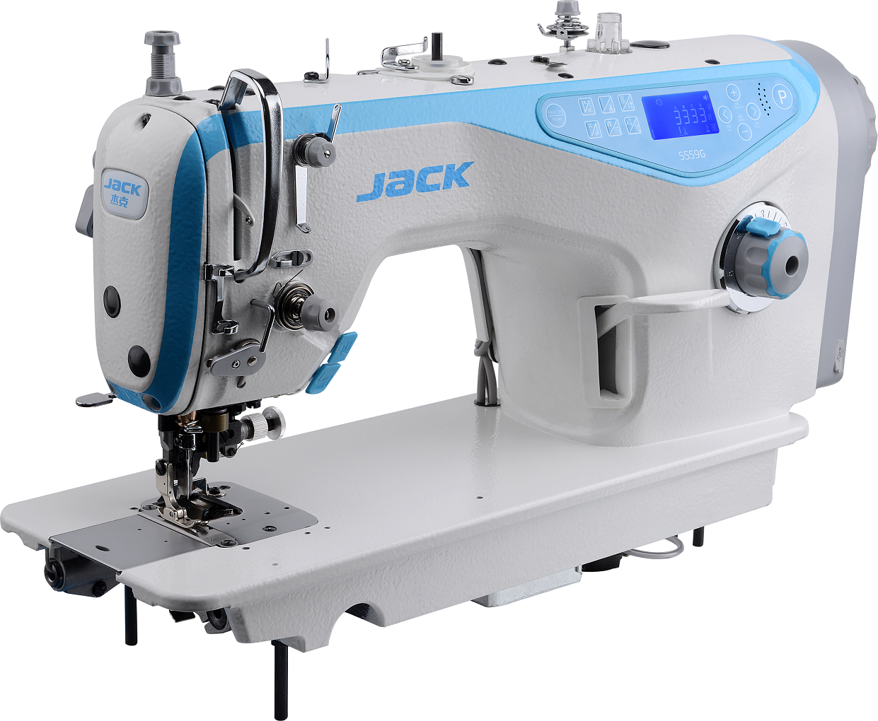 Промышленная швейная машина JACK JK-5559G-W автоматическая одноигольная стачивающая с обрезкой края - фото 1 - id-p73579589