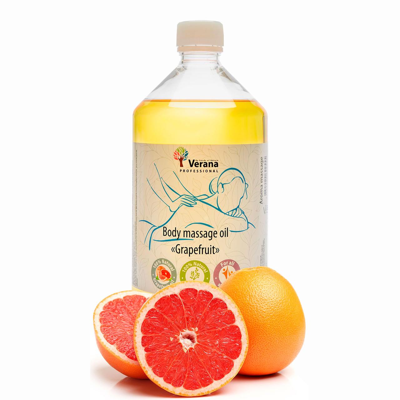 Массажное масло для тела «Грейпфрут» Verana Professional, 1 литр