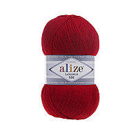 Пряжа Alize Lanagold 800 м. цвет 390 вишня