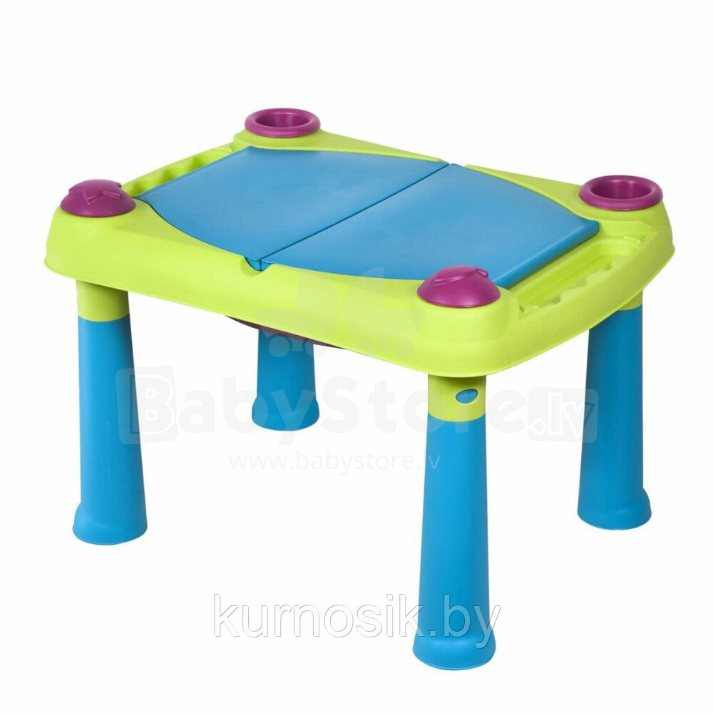 Игровой столик Keter Creative для воды и песка (зелено-фиолетовый)