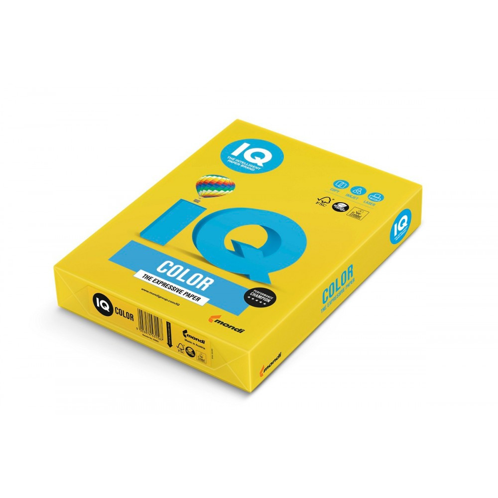 Бумага цветная IQ COLOR А4, цвет горчичный (Цена с НДС)