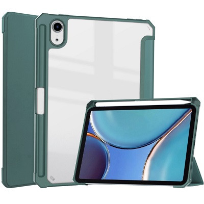 Защитный чехол книжка Acrylic TPU Case с креплением для стилуса зеленый для Apple iPad Mini 6 (2021) - фото 1 - id-p172494846