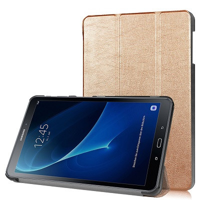 Полиуретановый чехол Nova Case розово-золотой для Samsung Galaxy Tab A 10.1 SM-T580/585 - фото 1 - id-p172494849
