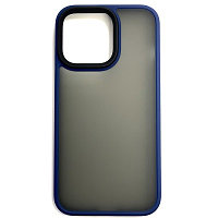 Силиконовый чехол Magic Case Q Series черно-синий для Apple iPhone 13 Pro