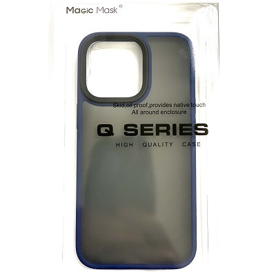 Силиконовый чехол Magic Case Q Series черно-синий для Apple iPhone 13 Pro - фото 2 - id-p172494855
