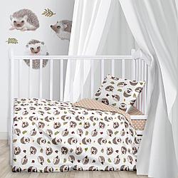 Детское постельное белье в кроватку «Juno» Hedgehogs 720468 (Детский)