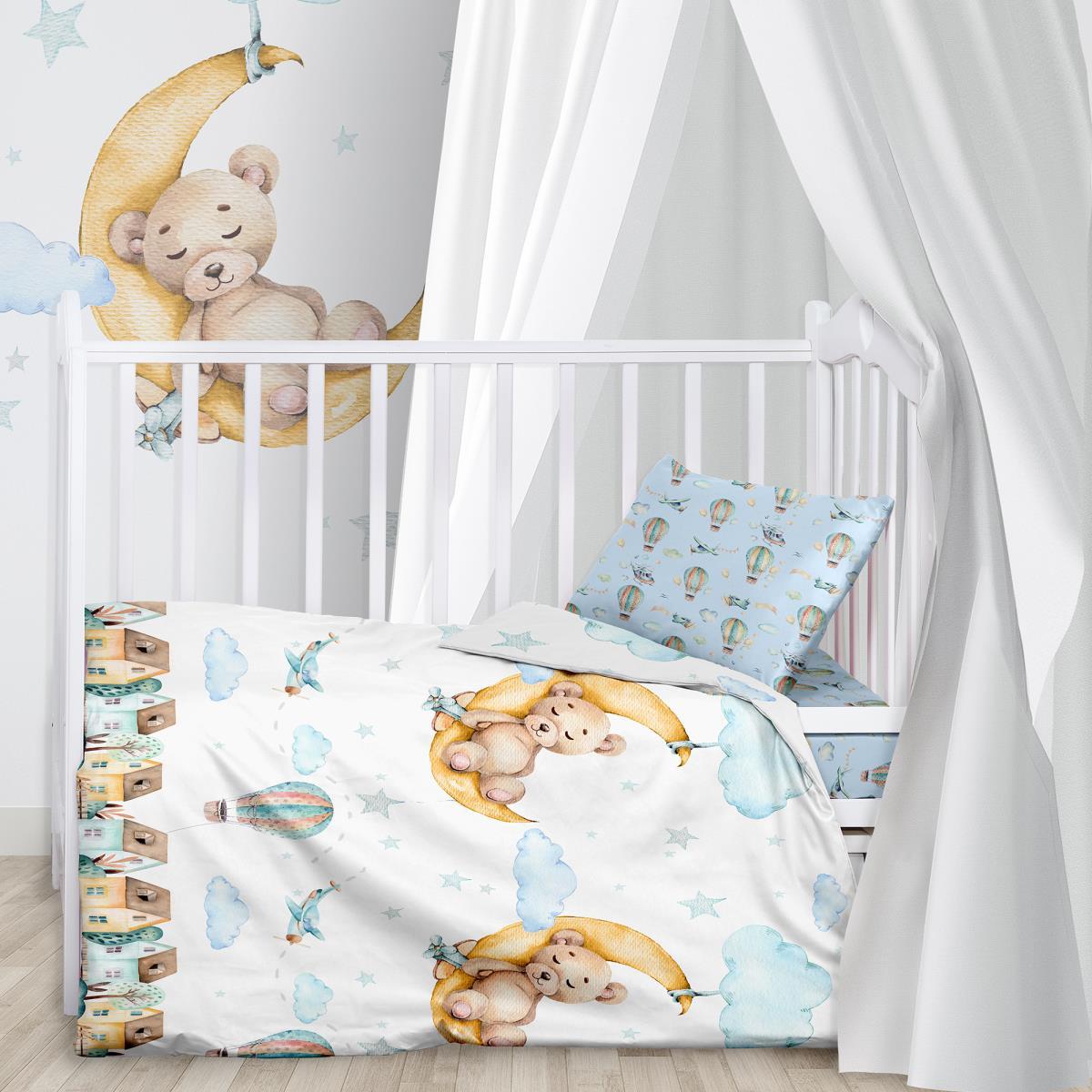 Детское постельное белье в кроватку «Juno» Лунный мишка 699154 (Детский) - фото 1 - id-p172495330
