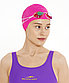 Шапочка для плавания Diva Pink, силикон, подростковый, для длинных волос, фото 4