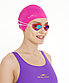 Шапочка для плавания Diva Pink, силикон, подростковый, для длинных волос, фото 5