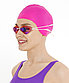 Шапочка для плавания Diva Pink, силикон, подростковый, для длинных волос, фото 6