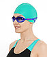 Шапочка для плавания Diva Green, силикон, подростковый, для длинных волос, фото 6