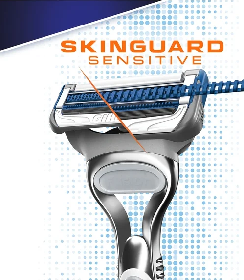 Сменные кассеты Gillette Skinguard Sensitive (8 шт) - фото 2 - id-p172500073