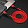 Зарядный USB дата кабель HOCO U93 Lightning, 2.4А, 1,2м, красный 556015, фото 3