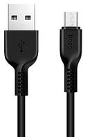 Зарядный USB дата кабель HOCO X20 MicroUSB, 2.4A, 1м, черный 556023