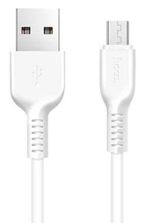 Зарядный USB дата кабель HOCO X20 MicroUSB, 2.4A, 1м, белый 556024