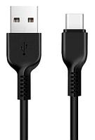 Зарядный USB дата кабель HOCO X20 Type-C, 3.0A, 1м, черный 556029, фото 1