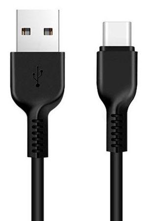 Зарядный USB дата кабель HOCO X20 Type-C, 3.0A, 1м, черный 556029