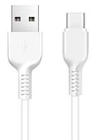 Зарядный USB дата кабель HOCO X20 Type-C, 3.0A, 2м, белый 556032