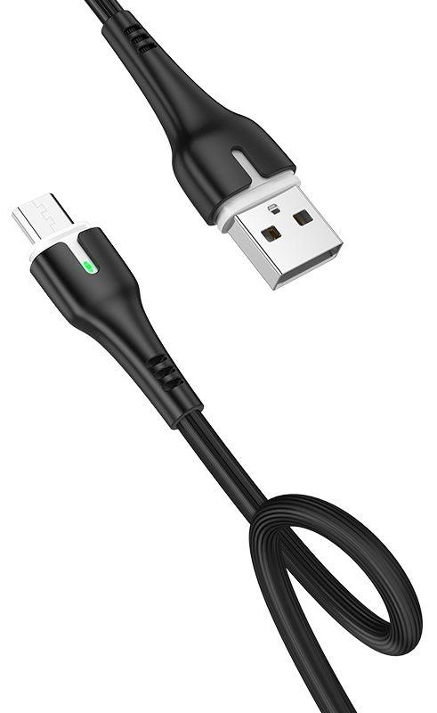Зарядный USB дата кабель HOCO X45 MicroUSB, 2.4A, 1м, черный 556037