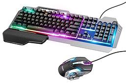 Комплект - игровая клавиатура и мышь HOCO GM12, RGB-подсветка 556075
