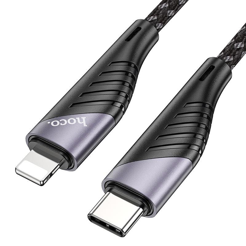 Дата кабель HOCO U95 USB Type-C - Lightning, 3.0A, 1,2м, черный 556016