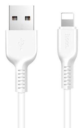 Зарядный USB дата кабель HOCO X20 Lightning, 2.4A, 1м, белый 556018, фото 1