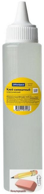 Клей силикатный OfficeSpace 110 грамм, с дозатором