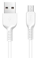 Зарядный USB дата кабель HOCO X20 MicroUSB, 2.4A, 3м, белый 556028