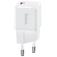 Зарядное устройство сетевое - блок питания HOCO N10, 1 USB Type-C PD20W, белый 556039