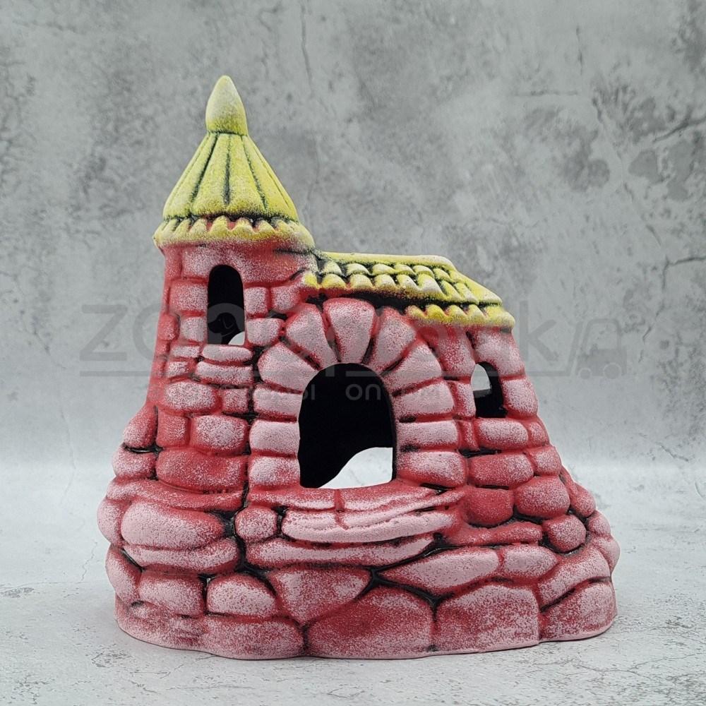 ГротАква Замок с черепицей (розовый) К-13р - фото 1 - id-p172509297