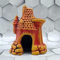 Домик с колонной (красный) К-52к