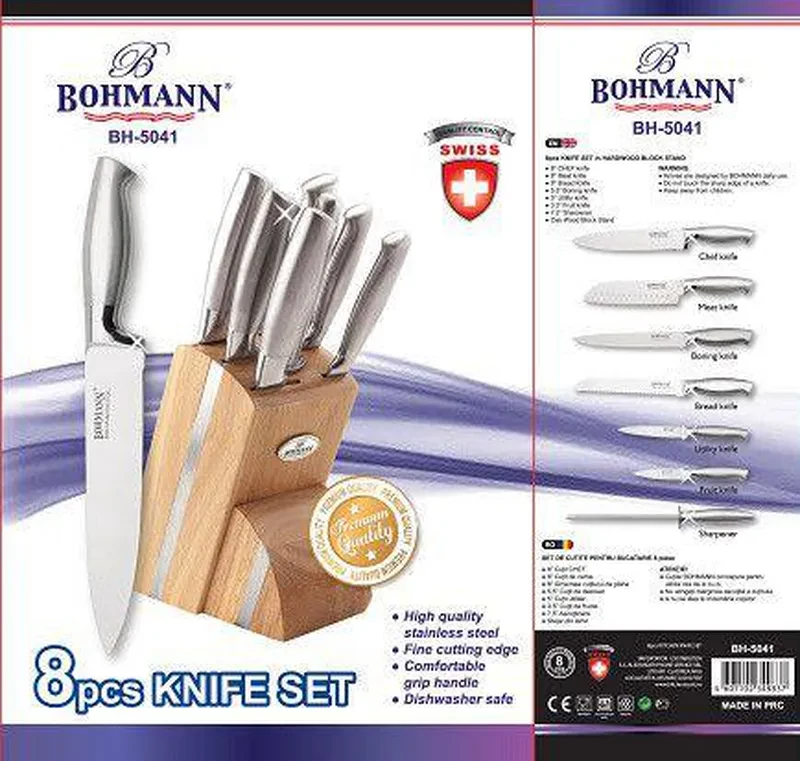 Набор кухонных ножей Bohmann BH 5041 - фото 2 - id-p172523530
