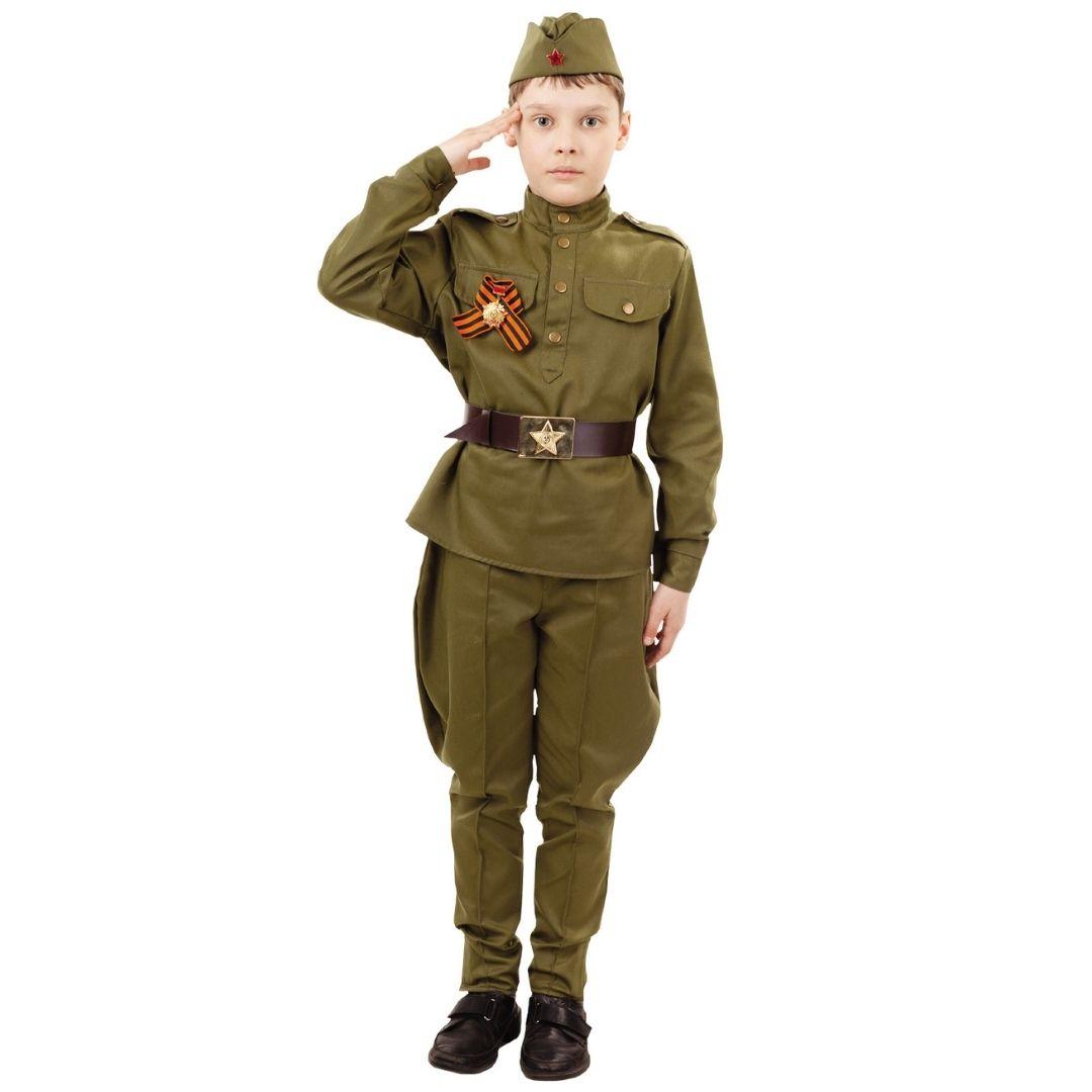 Детский костюм военно-патриотический Солдат Пуговка 2032 к-18