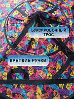 Тюбинг-ватрушка Active child "Hearts and flowers", D-90см